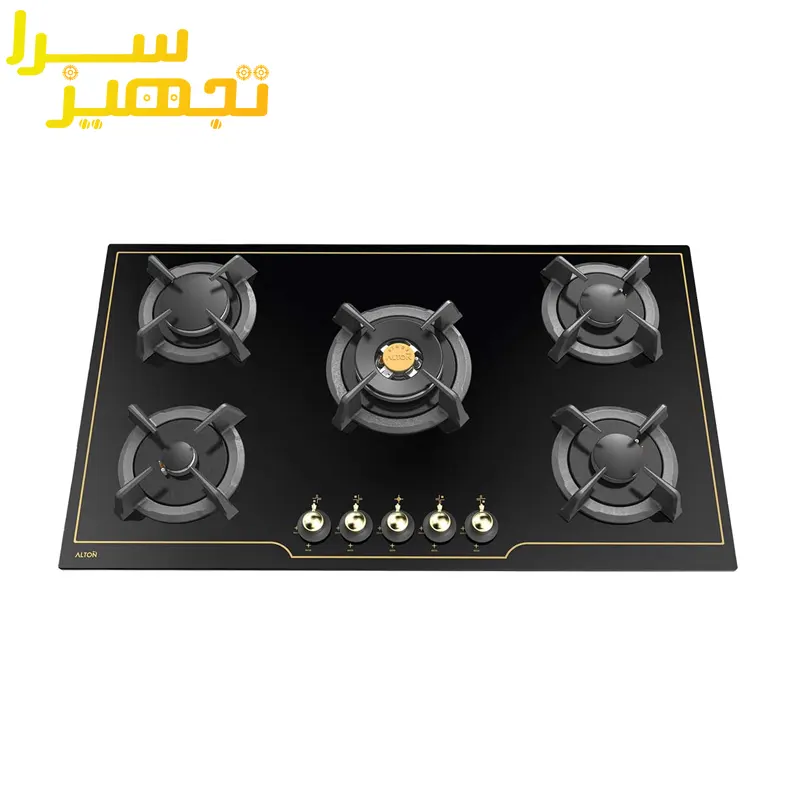 گاز آلتون 5 شعله شیشه ای مدل IG504B