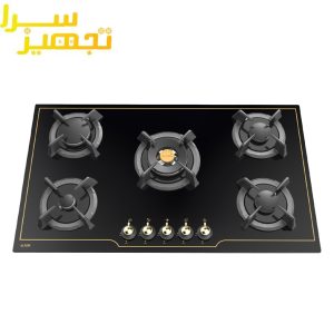 گاز آلتون 5 شعله شیشه ای مدل IG۵۲۱BN