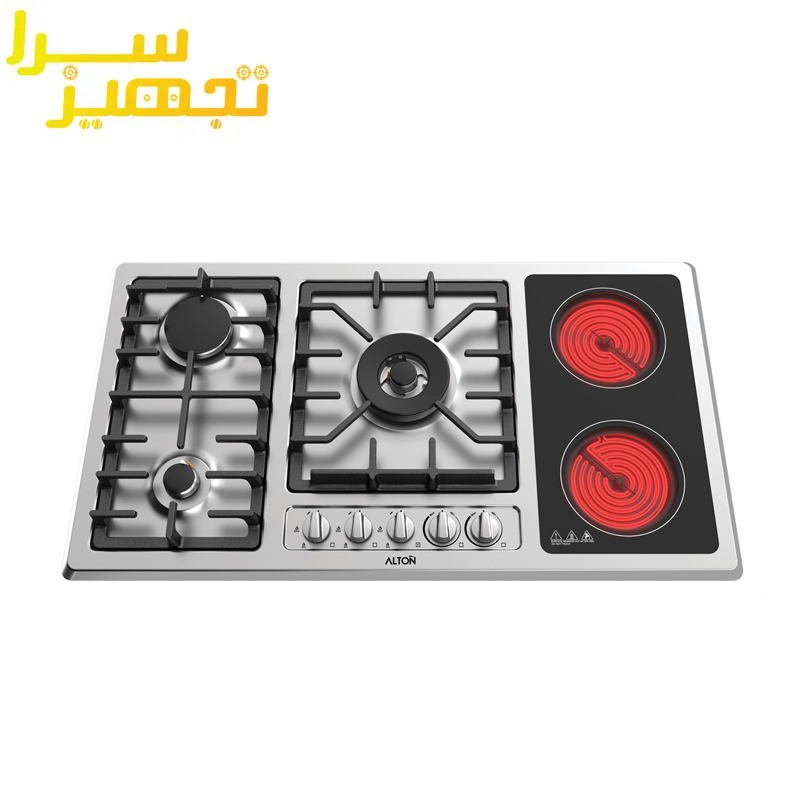 گاز آلتون 5 شعله شیشه ای مدل SC۵۱۸EN