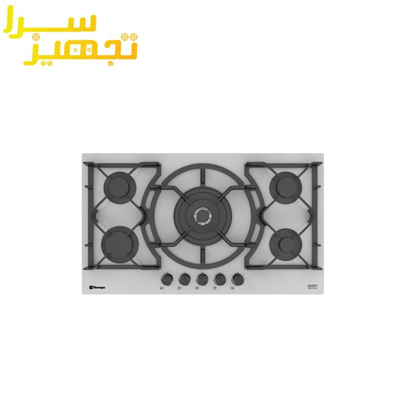 گاز تکنوگس 5 شعله شیشه ای مدل TTG-15953