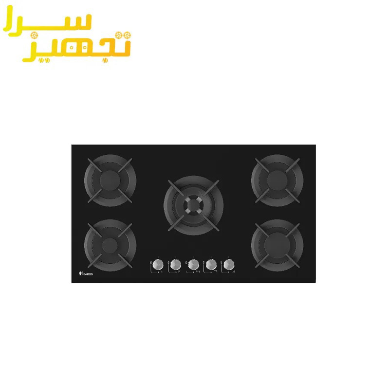 گاز داتیس 5 شعله شیشه ای مدل DG-553