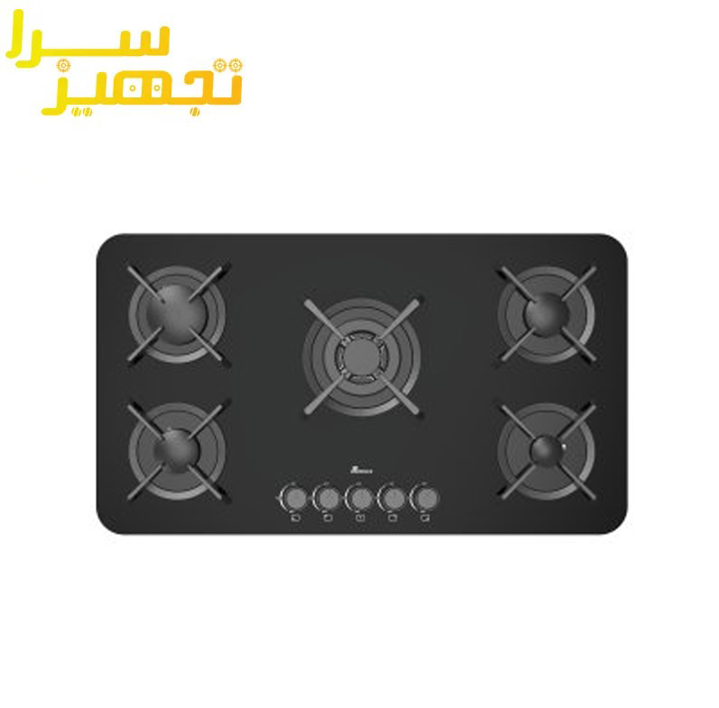 گاز بیمکث 5 شعله شیشه ای مدل ۲۱۰۶