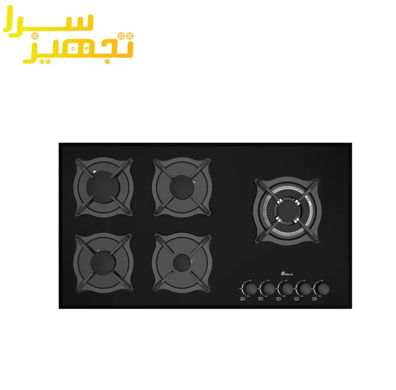گاز بیمکث 5 شعله شیشه ای مدل ۵۰۹۷