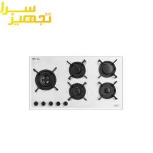 گاز تکنوگس 5 شعله شیشه ای مدل TTG-15978