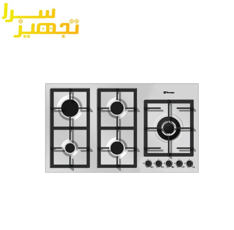 گاز تکنوگس 5 شعله استیل مدل TTS-15921