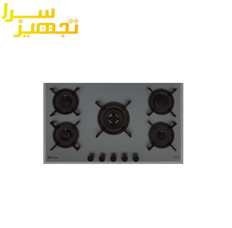 گاز تکنوگس 5 شعله شیشه ای مدل TTG-15983