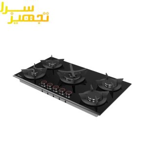 گاز داتیس 5 شعله شیشه ای مدل DG-565 LED