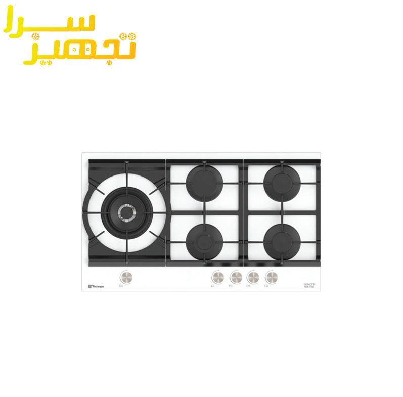 گاز تکنوگس 5 شعله شیشه ای مدل TTG-159114