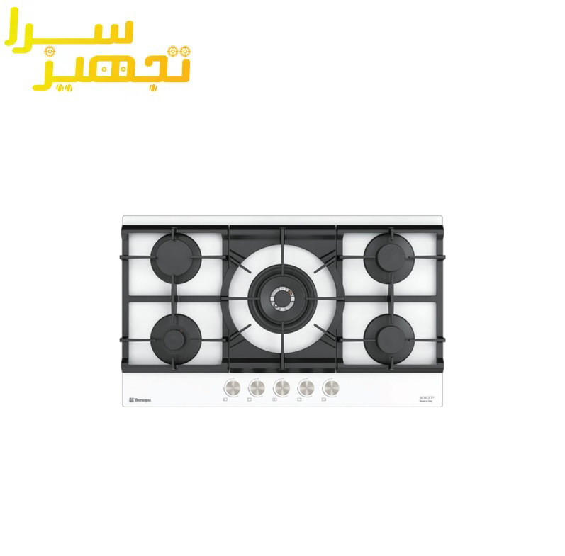 گاز تکنوگس 5 شعله شیشه ای مدل TTG-159113