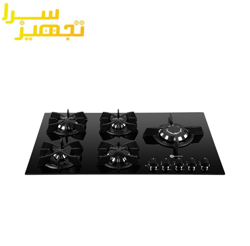 گاز درسا 5 شعله شیشه ای مدل DG2115-5R