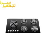 گاز درسا 5 شعله شیشه ای مدل DG2110-5L