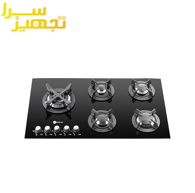 گاز درسا 5 شعله شیشه ای مدل DG2110-5L