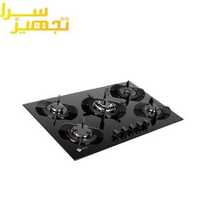 گاز درسا 5 شعله شیشه ای مدل مانا DG2103-5M
