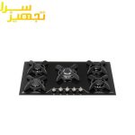 گاز درسا 5 شعله شیشه ای مدل روشا DG2102-5M
