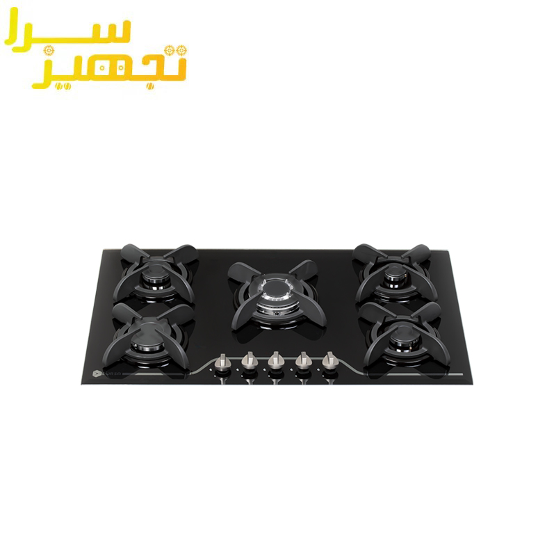 گاز درسا 5 شعله شیشه ای مدل روشا DG2102-5M