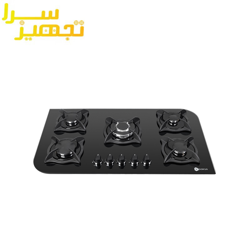 گاز درسا 5 شعله شیشه ای مدل ویدا DG2107-5M