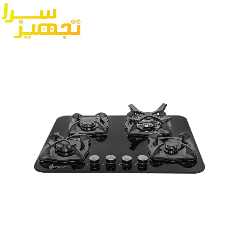 گاز درسا 4 شعله شیشه ای مدل آنا DG2104