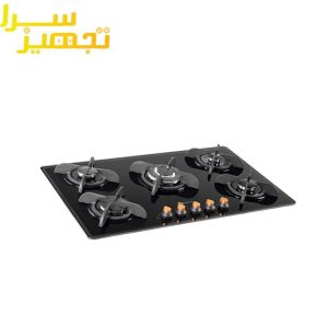گاز درسا 5 شعله شیشه ای مدل آنتیک DG2109-5M