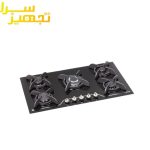 گاز درسا 5 شعله شیشه ای مدل روشا DG2102-5M