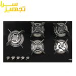 گاز اسنوا 5 شعله شیشه ای مدل 2213
