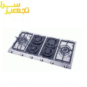 گاز اخوان 6 شعله استیل مدل G105
