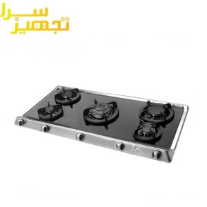 گاز اخوان 5 شعله شیشه ای مدل G106