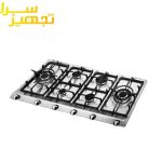 گاز اخوان 6 شعله استیل مدل G107