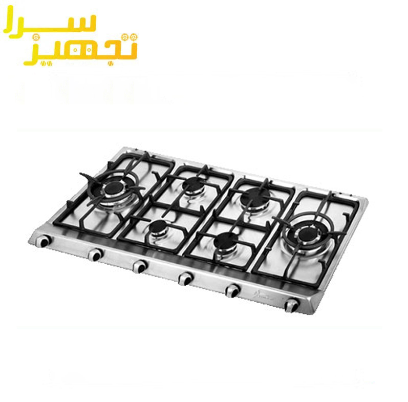 گاز اخوان 6 شعله استیل مدل G107