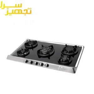 گاز اخوان 5 شعله شیشه ای مدل G117