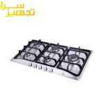 گاز اخوان 5 شعله استیل مدل G13-S-HE