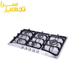 گاز اخوان 5 شعله استیل مدل G13-S-HE