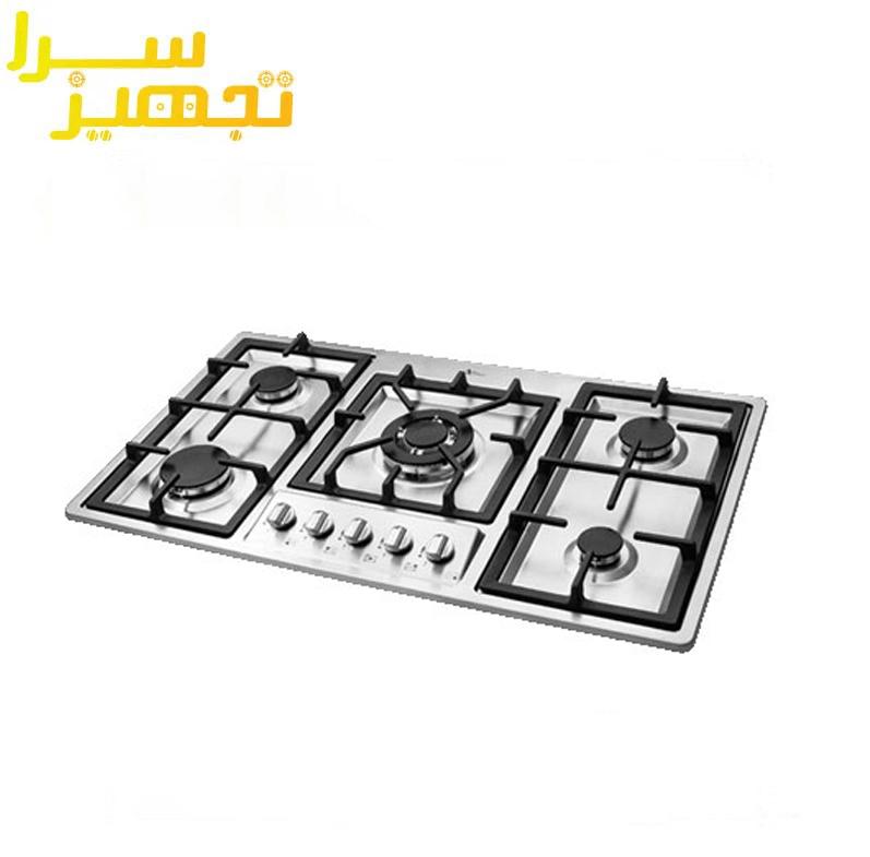 گاز اخوان 5 شعله استیل مدل G135-HE