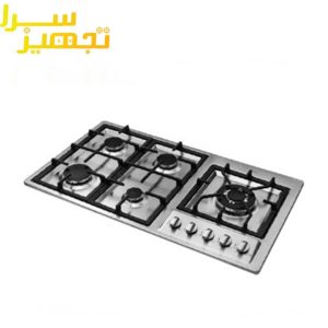 گاز اخوان 5 شعله استیل مدل G135-S-HE
