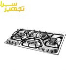 گاز اخوان 5 شعله استیل مدل G28-S-HE
