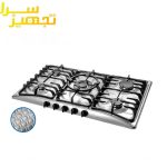 گاز اخوان 5 شعله استیل مدل G51-HE