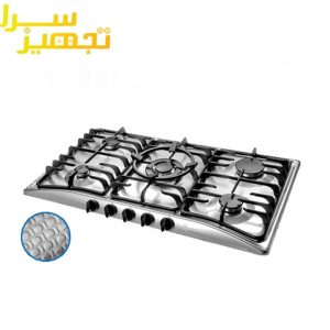 گاز اخوان 5 شعله استیل مدل G51-HE