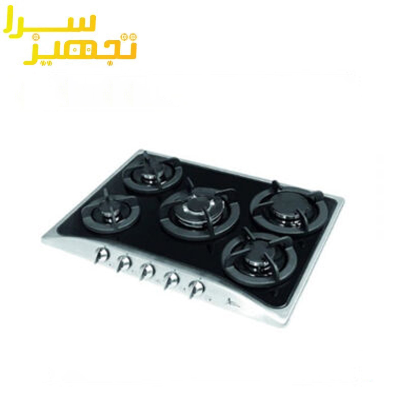 گاز اخوان 5 شعله شیشه ای مدل G68