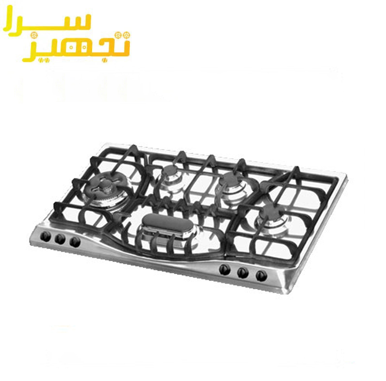 گاز اخوان 5 شعله استیل مدل G72
