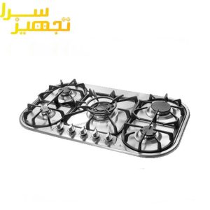 گاز اخوان 5 شعله استیل مدل G85-HE