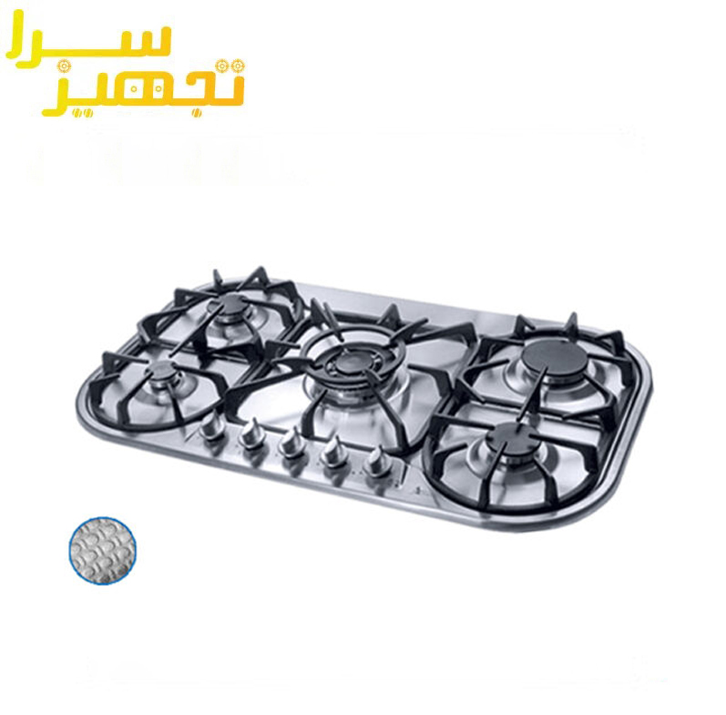 گاز اخوان 5 شعله استیل مدل G86
