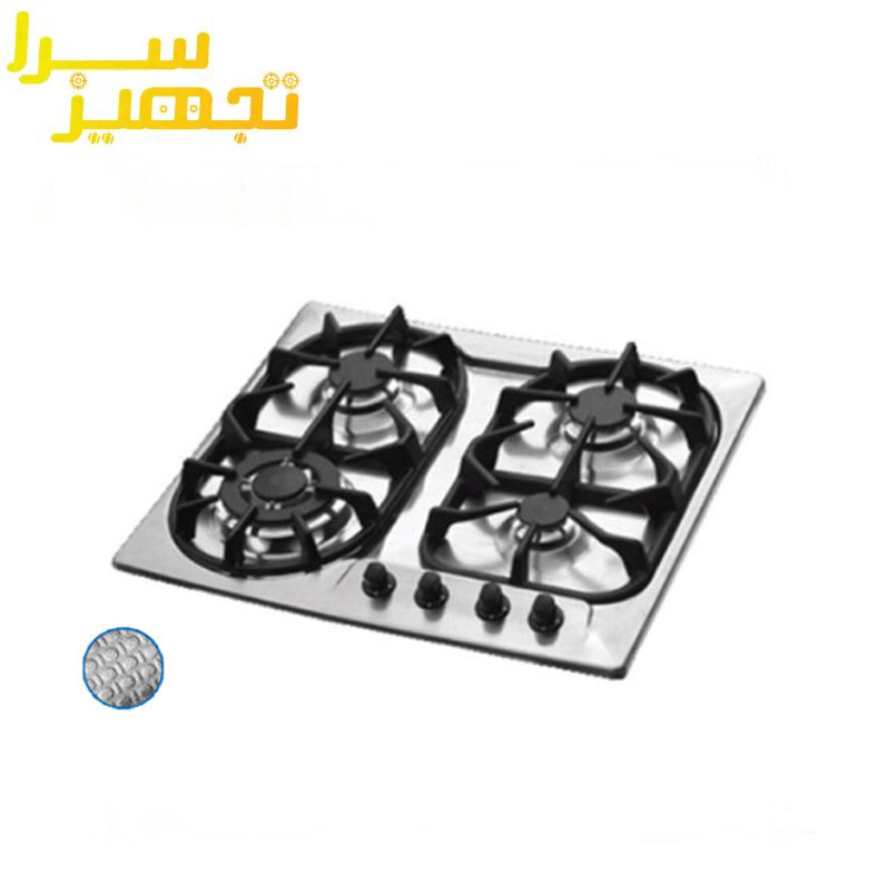 گاز اخوان 4 شعله استیل مدل G90