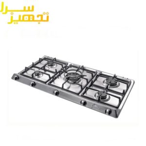 گاز اخوان 5 شعله استیل مدل Gi104