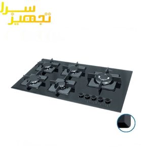 گاز اخوان 5 شعله شیشه ای مدل Gi132-S