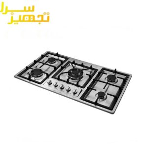 گاز اخوان 5 شعله استیل مدل Gi135