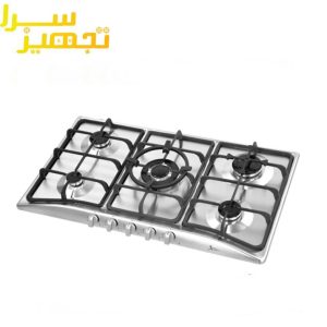 گاز اخوان 5 شعله استیل مدل Gi13NP