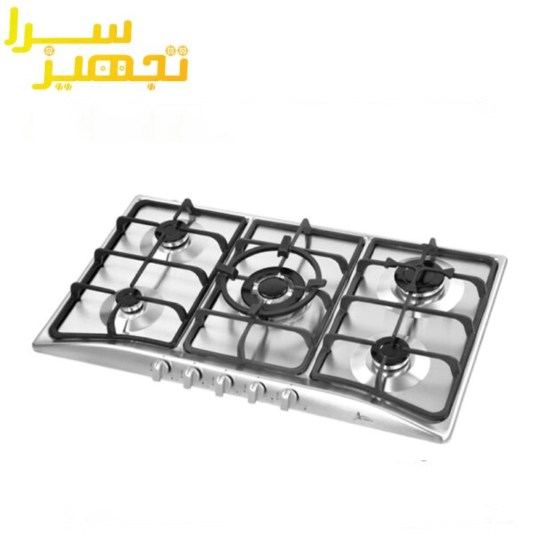 گاز اخوان 5 شعله استیل مدل Gi13NP