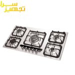 گاز اخوان 5 شعله استیل مدل Gi145