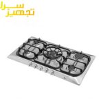 گاز اخوان 5 شعله استیل مدل Gi42