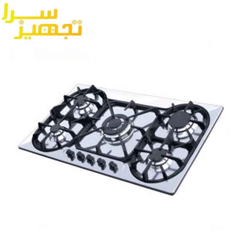 گاز اخوان 5 شعله استیل مدل Gi82