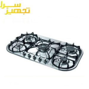 گاز اخوان 5 شعله استیل مدل Gi85